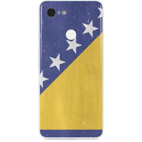 Bosnia and Herzegovina Flag Distressed Google Pixel 3 Skin
